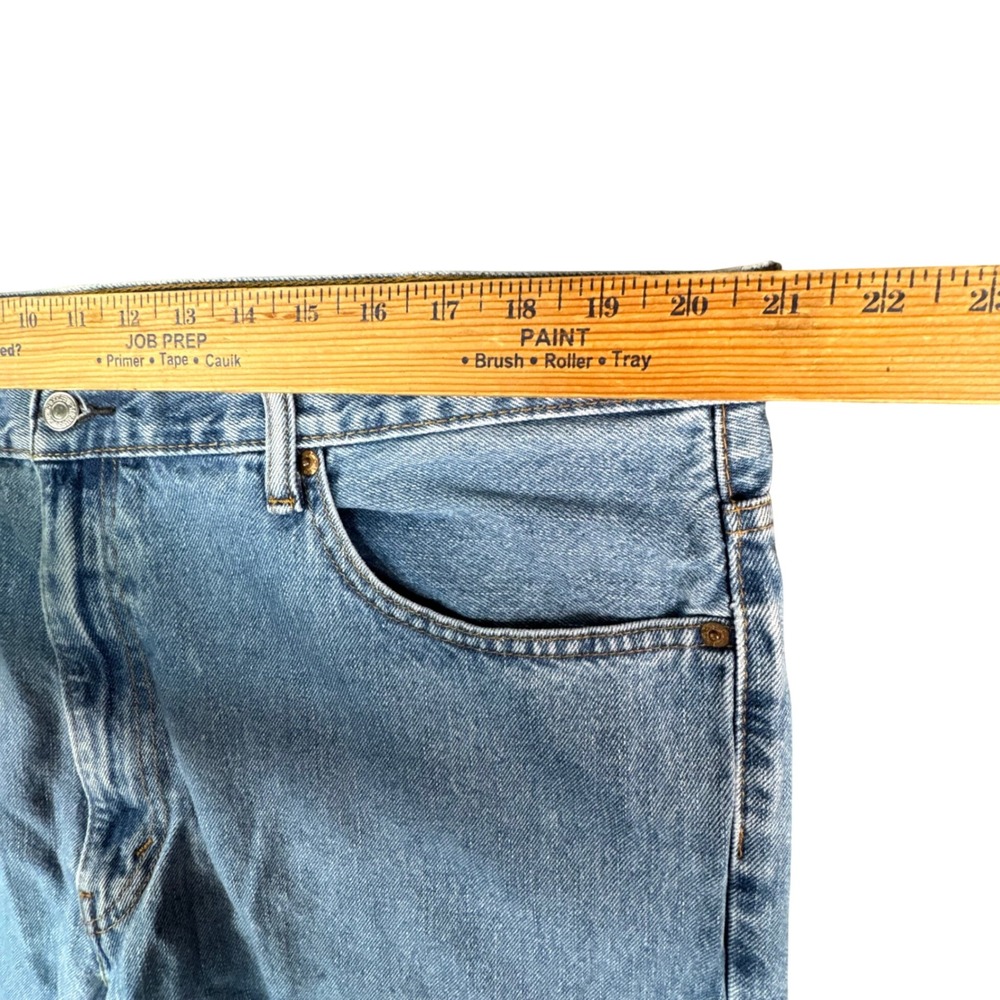 Levi's 550 Y2K Workwear Jeans Men's 42x34 Light Wash Relaxed Fit‎ Grunge - Picture 7 of 10